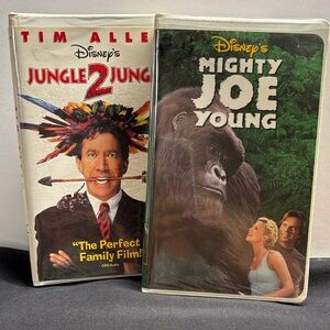 Disney's Jungle 2 Jungle and Mighty Joe Young VHS Set - Red, Green, Black